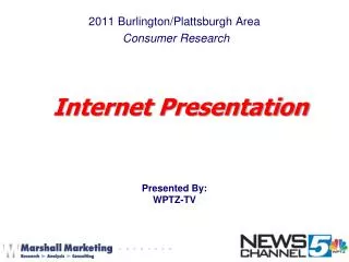 2011 Burlington/Plattsburgh Area Consumer Research