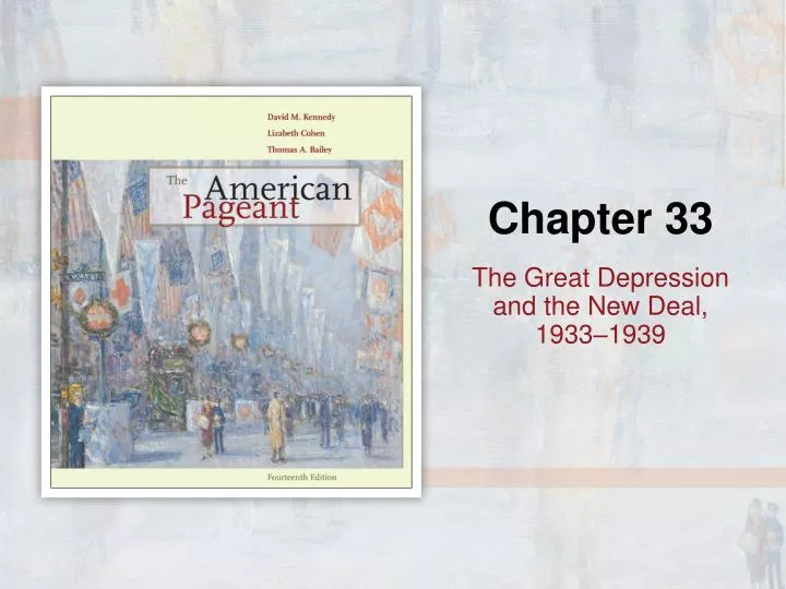 the great depression and the new deal 1933 1939