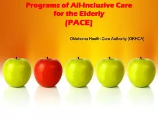 Programs of All-Inclusive Care for the Elderly (PACE)