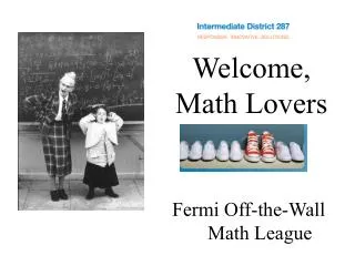 Welcome, Math Lovers