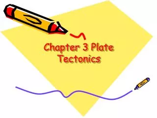 Chapter 3 Plate Tectonics
