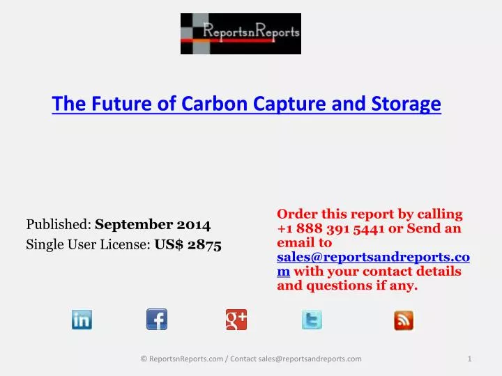 the future of carbon capture and storage