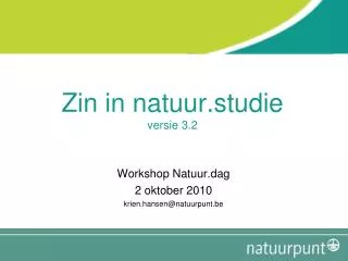 zin in natuur studie versie 3 2