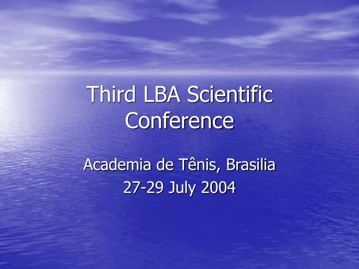 third lba scientific conference
