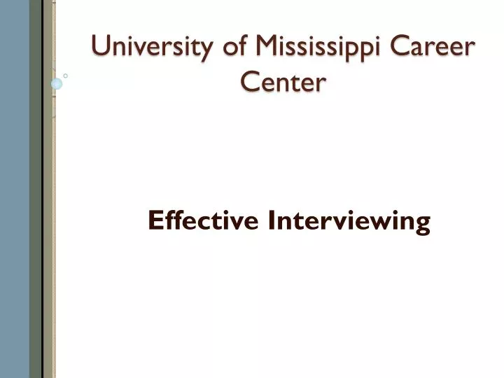 university of mississippi career center