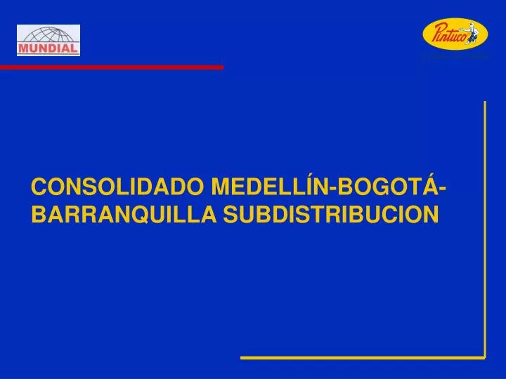 consolidado medell n bogot barranquilla subdistribucion