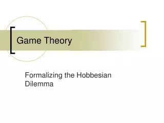 Game Theory