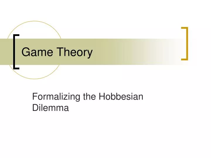 game theory