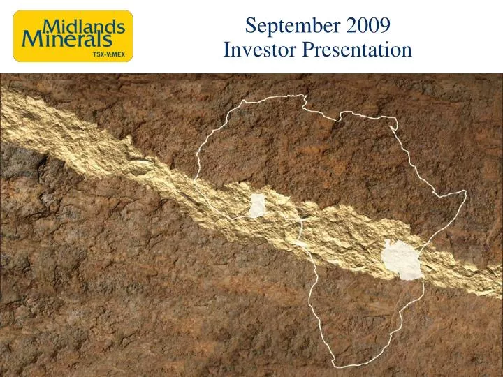 september 2009 investor presentation