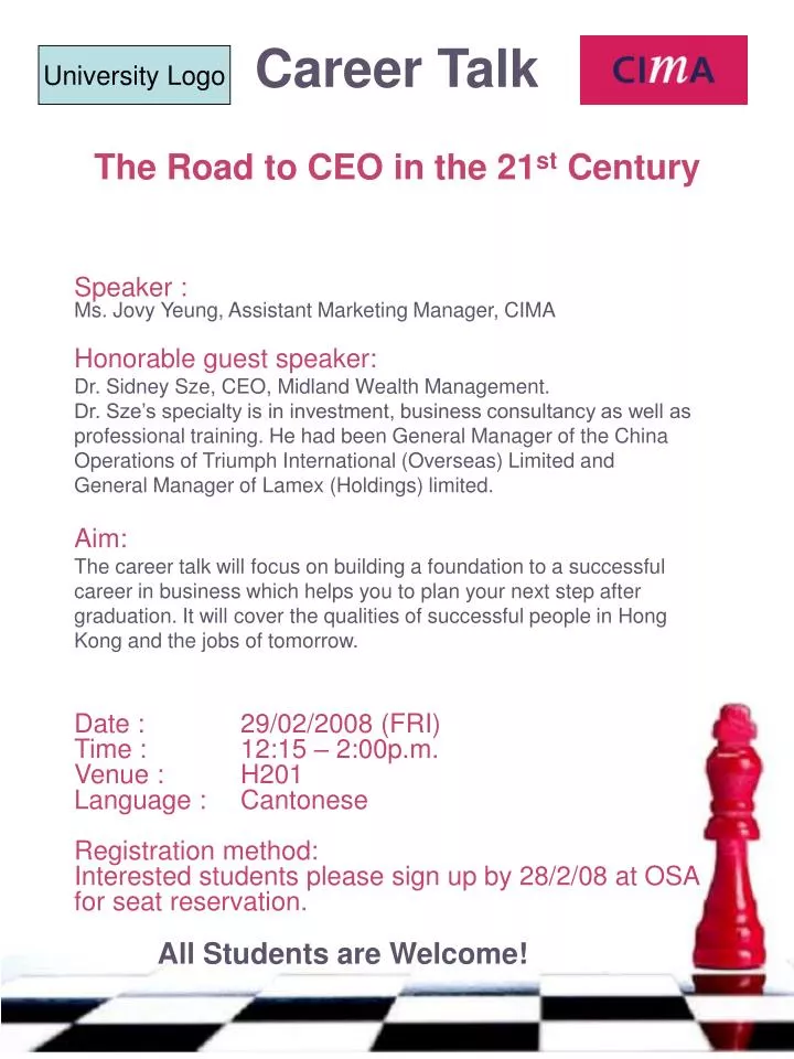 career talk the road to ceo in the 21 st century