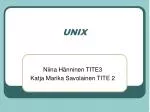 UNIX - slide 1