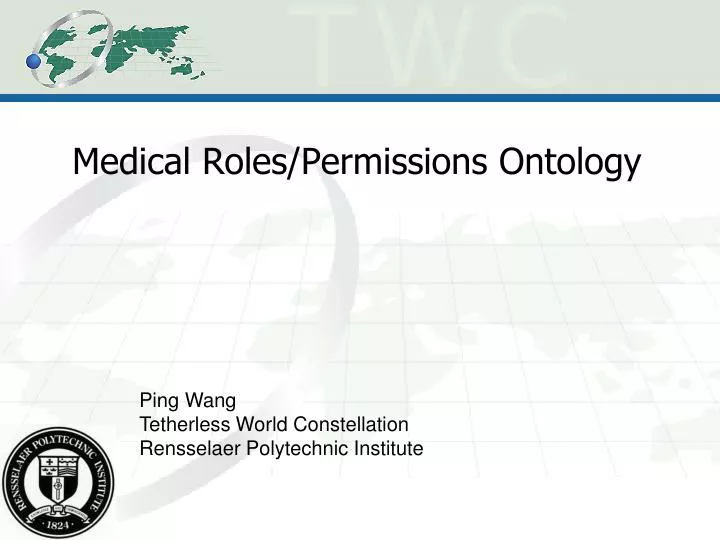 medical roles permissions ontology