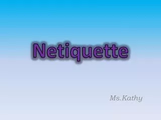 Netiquette