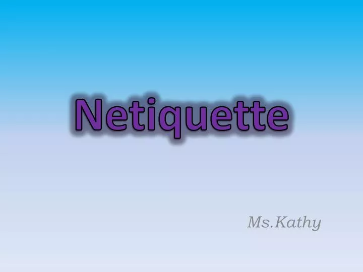 netiquette