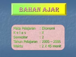 bahan ajar