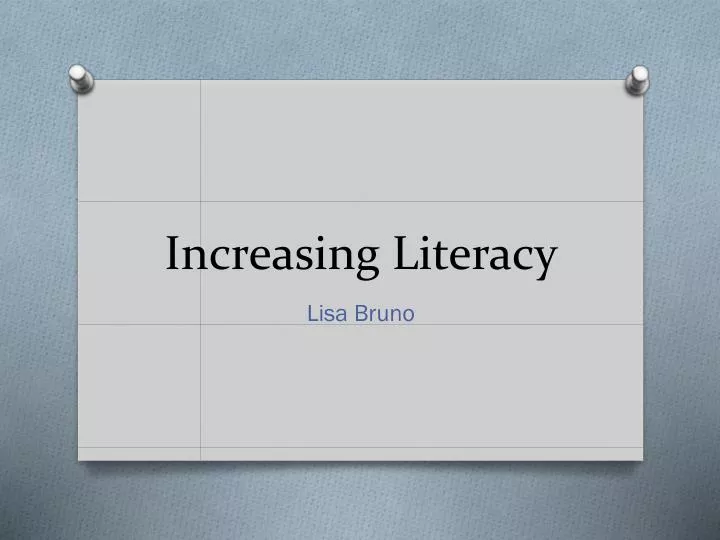 increasing literacy