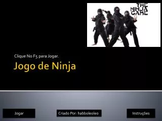 clique no f5 para jogar