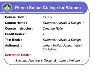 Prince Sultan College for Women