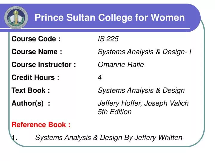prince sultan college for women