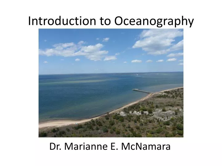 introduction to oceanography