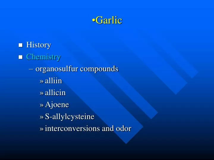 garlic