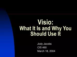 Visio: What It Is and Why You Should Use It