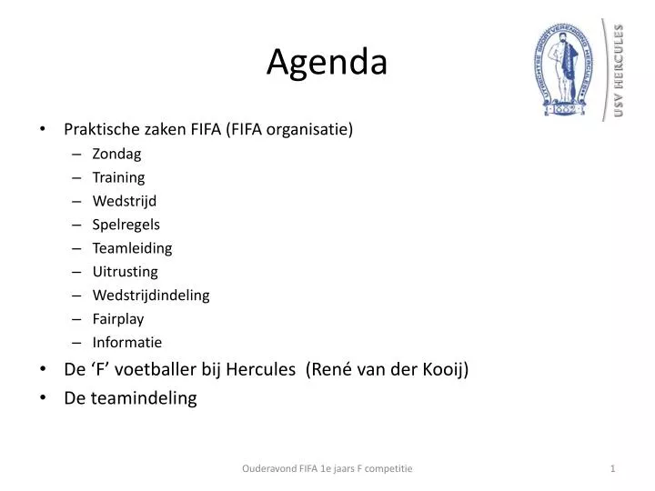 agenda