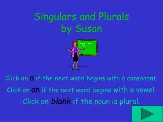 Singulars and Plurals by Susan