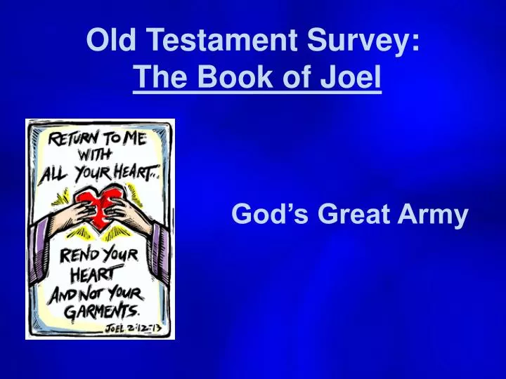 old testament survey the book of joel