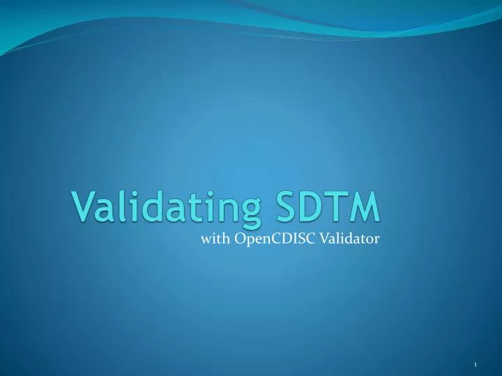 validating sdtm