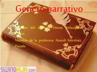 genero narrativo