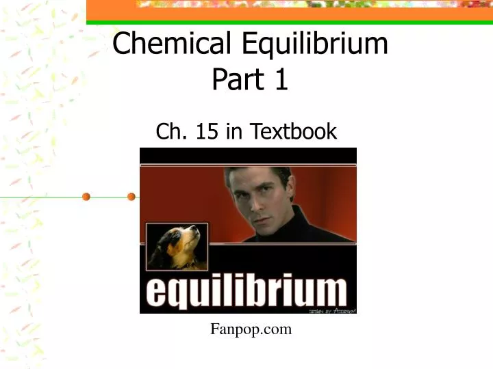 chemical equilibrium part 1