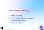 Flow Shop Scheduling - slide 1
