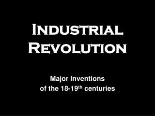 Industrial Revolution