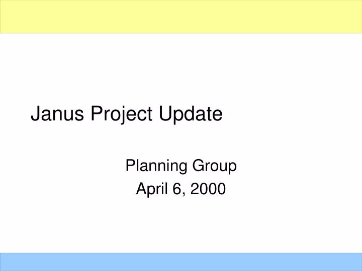 janus project update