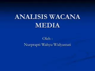 analisis wacana media