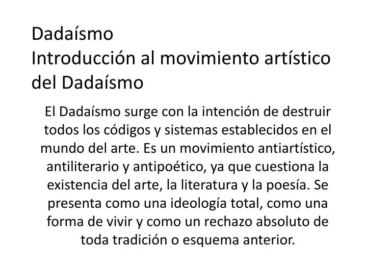 dada smo introducci n al movimiento art stico del dada smo