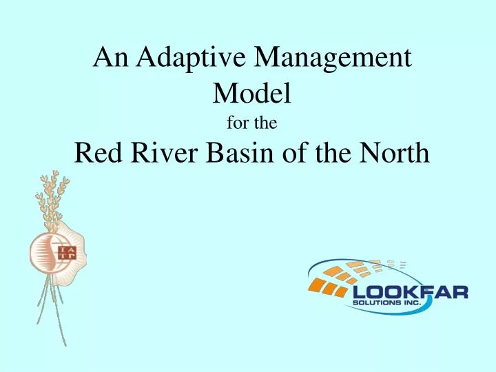 an adaptive management model for the red river basin of the north