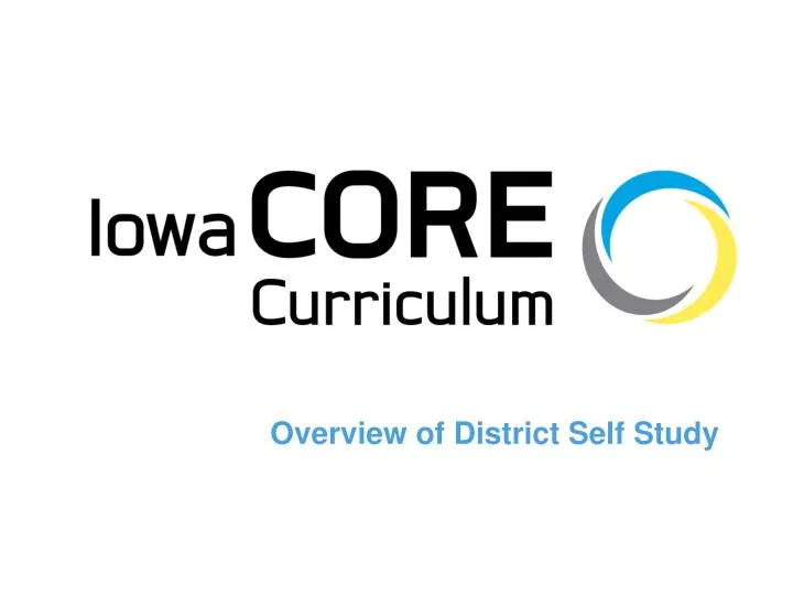 overview of district self study