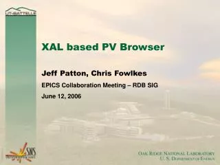 XAL based PV Browser