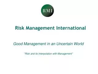 risk management international