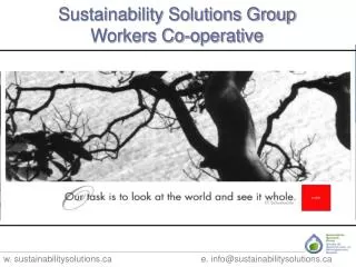 Sustainability Solutions Group Workers Co-operative