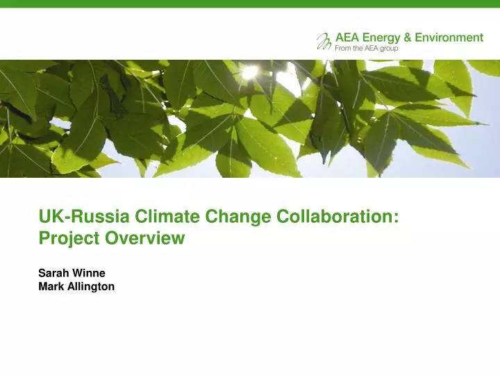 uk russia climate change collaboration project overview