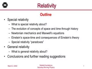 Relativity