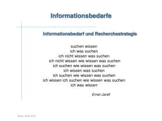 informationsbedarfe