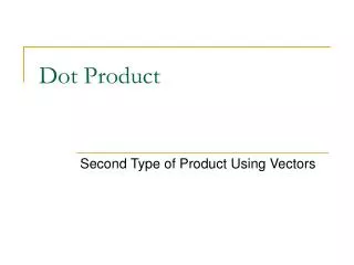 dot product