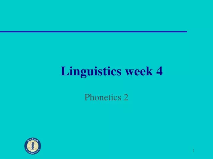 linguistics week 4