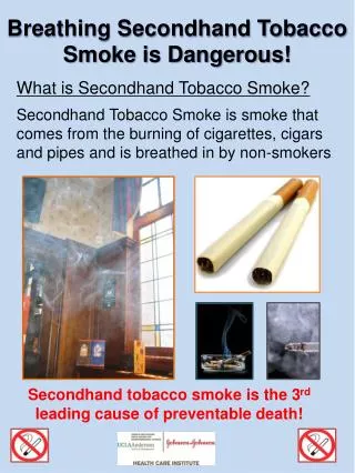Breathing Secondhand Tobacco Smoke is Dangerous!