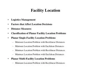 Facility Location