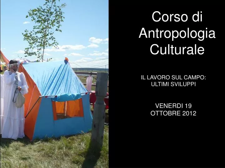 corso di antropologia culturale